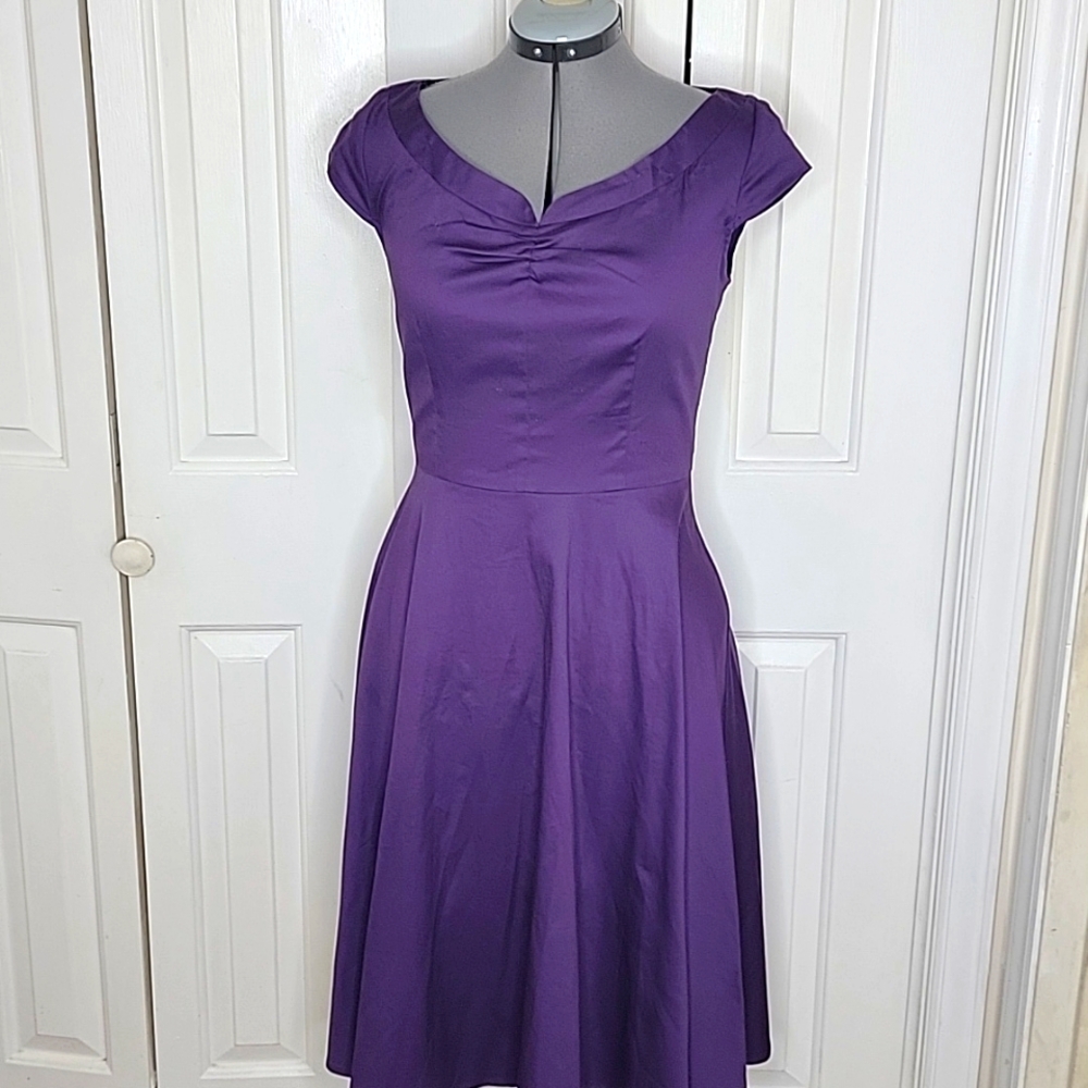 Zapaka Sleeveless Dress Size Medium Purple